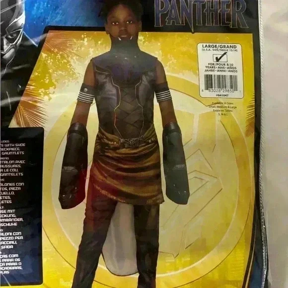 Boys size 12/14 black panther Halloween costume, #C110 - Picture 5 of 5